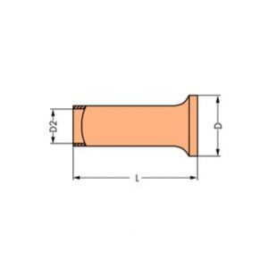 Tulejka 0,5mm2 cynkowana 216-101 /1000szt./ WAGO (216-101)