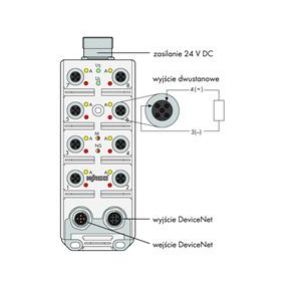węzeł kompaktowy DeviceNet 8DO 24 VDC 2A (755-122)