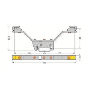 Wspornik szyny zbiorczej 790-311 /10szt./ WAGO (790-311)