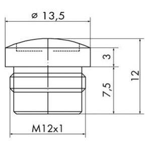 Zaślepka M12 756-8102 /10szt./ WAGO (756-8102)