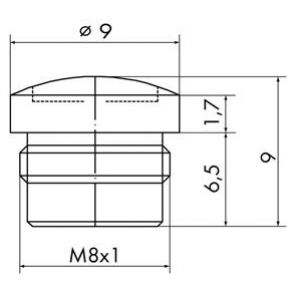 Zaślepka M8 756-8101 /10szt./ WAGO (756-8101)