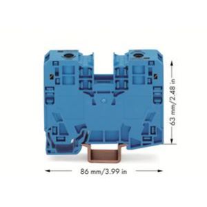 Złączka szynowa 2-przewodowa 35mm2 niebieska 285-134 WAGO (285-134)