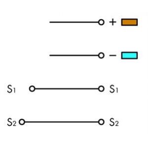 Złączka szynowa 4-przewodowa do czujników 2,5mm2 szara 280-580 /50szt./ WAGO (280-580)