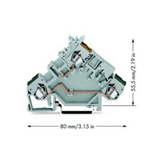 Złączka do elementów wykonawczych 2,5mm2 280-555 /50szt./ WAGO (280-555)