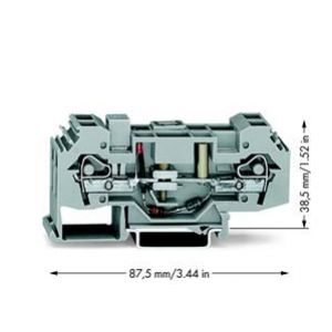 Złączka do kontroli doziemień 6mm2 24V szara 282-140 WAGO (282-140)