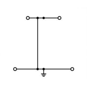 Złączka dwupiętrowa PE 2,5mm2 szara 280-517 /50szt./ WAGO (280-517)