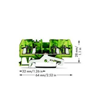 Złączka 3-przewodowa 2,5mm2 żółto-zielona 280-687 WAGO (280-687)