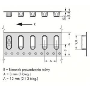 złączka SMD do płytek drukowanych 3-biegunowa raster 3 mm (2059-303/998-403)