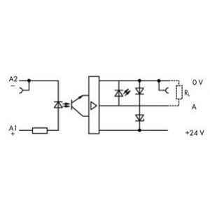 Złączka z optoseparatorem 5V DC / 24V DC / 0,5A / 10kHz 859-752 WAGO (859-752)