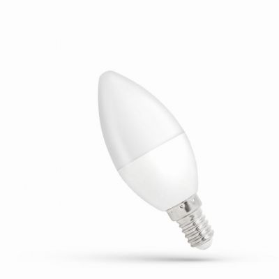 Żarówka LED świeczka E14 230V 6W barwa zimna ściemnialna SPECTRUM (WOJ+14383)