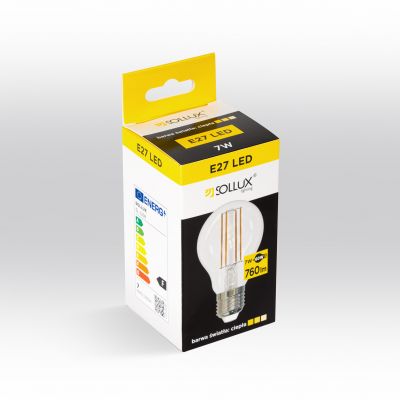 Sollux Żarówka LED E27 3000K 7W 760lm SL.1208 (SL.1208)