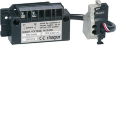 Wyzwalacz podnapięciowy zwłoczny h1600 4P 220-240VAC HXF054H HAGER (HXF054H)