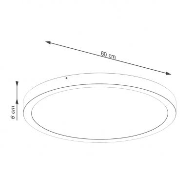Plafon ONYX 60 biały LED 3000K (SL.1249)