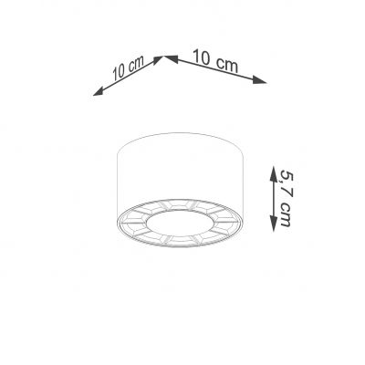 Sollux Plafon DIO biały LED SL.1254 (SL.1254)
