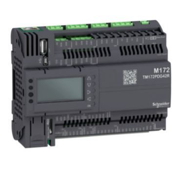 Sterownik PLC HVAC M172 12xDI 12xAI 12xDO 6xAO 2xModbus SL CANModbus TCP BACNet TM172PDG42R SCHNEIDER (TM172PDG42R)