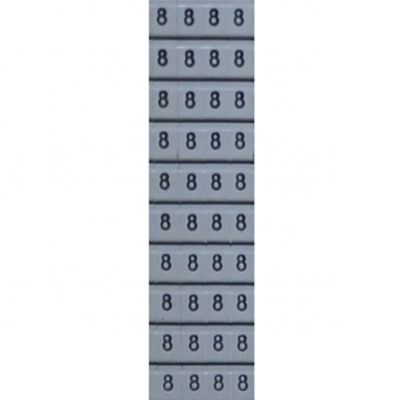 Znacznik  KCG 0,50 x 1,00mm2 z nadrukiem (Numer 8)  [za 400 sztuk] (T0-9858-1150019)