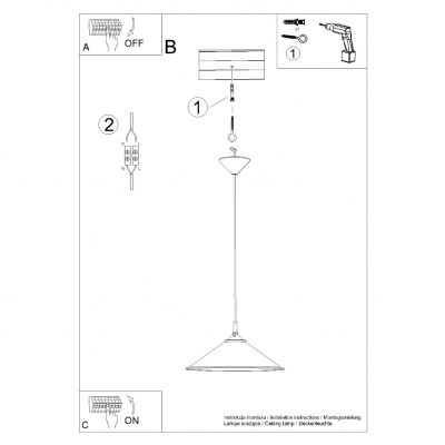 Lampa wisząca ZUMA biała (SL.1325)