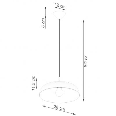 Lampa wisząca GINA biała (SL.1329)