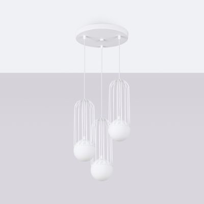 Lampa wisząca BRINA 3P biała (SL.1335)