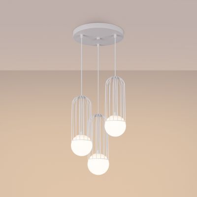 Lampa wisząca BRINA 3P biała (SL.1335)