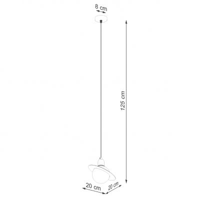 Lampa wisząca HYPERION 1 biały (SL.1356)