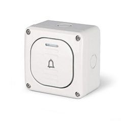 Przycisk pojedynczy /dzwonek/ hermetyczny natynkowy 10A IP66 137.5311B Scame Protecta (137.5311B)