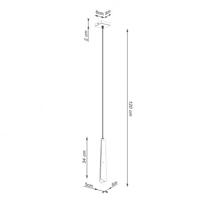 Lampa wisząca PRYSM 1 biała (SL.1397)