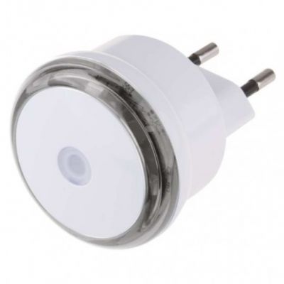 Lampka nocna wtykowa LED z czujnikiem zmierzchowym biała P3306 EMOS (P3306)