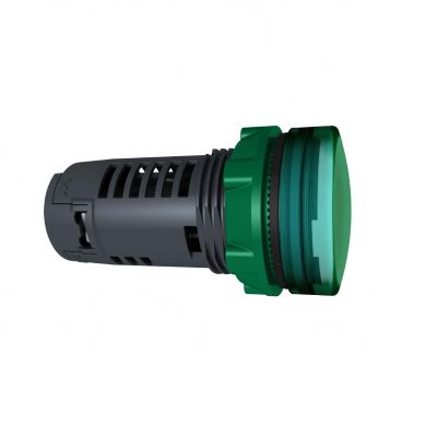 Harmony XB5 Monolityczny wskaźnik świetlny zielony LED 110/120V AC plastikowy XB5EVG3 SCHNEIDER (XB5EVG3)