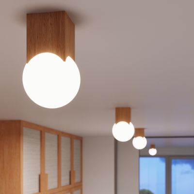 Sollux Plafon SOLIS naturalne drewno SL.1407 (SL.1407)