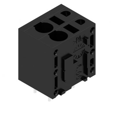 WEIDMULLER LMFS 5.00/02/180 3.5SN BK BX Zacisk płytki drukowanej, 5.00 mm, Liczba biegunów: 2, Kierunek odejścia przewodu: 180°, PUSH IN bez aktuatora 1425540000 /130szt./ (1425540000)