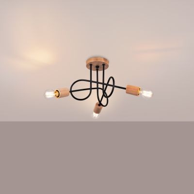 Sollux Żyrandol EMBER 3 czarny SL.1477 (SL.1477)