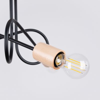 Sollux Żyrandol EMBER 3 czarny SL.1477 (SL.1477)