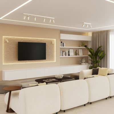 Sollux Plafon RING 4L beżowy SL.1498 (SL.1498)
