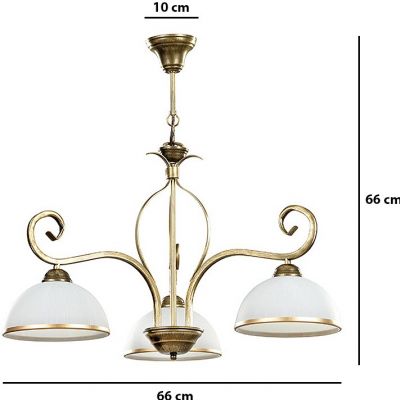 Wivara żyrandol złoty 149/3 Emibig lampa wisząca (149/3)