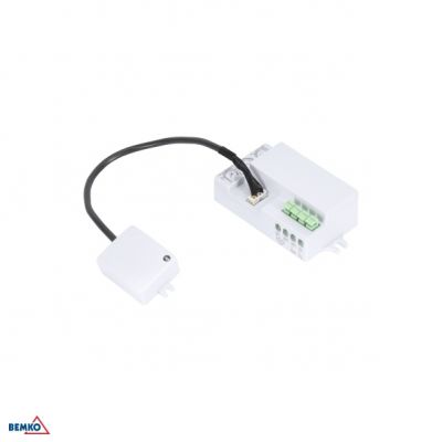 CZUJNIK MIKROFALOWY 1200W 360* IP20 PROSTOKĄTNY BIAŁY Z SONDĄ BEMKO (B51-SES75WH)
