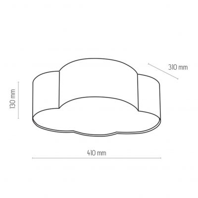 Tk Lighting lampa sufitowa CLOUD biały/biały 4xE27 1533 (1533)