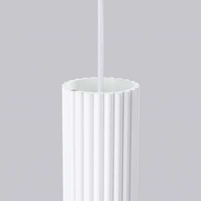 Lampa wisząca potrójna ryflowana KARBON biały SL.1538 Sollux  (SL.1538)