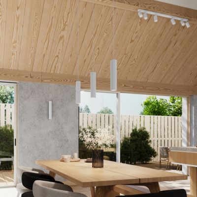 Kinkiet ryflowany KARBON 30 biały SL.1539 SOLLUX (SL.1539)