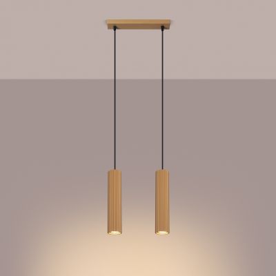 Sollux Lampa wisząca KARBON 2 złoty SL.1555 (SL.1555)