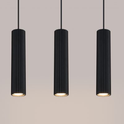 Lampa wisząca potrójna KARBON czarny SL.1575 Sollux  (SL.1575)