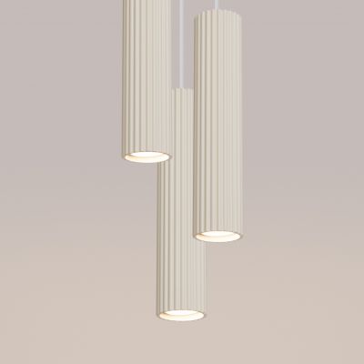 Lampa wisząca potrójna ryflowana KARBON beżowy SL.1595 Sollux  (SL.1595)