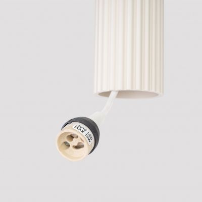 Lampa wisząca potrójna ryflowana KARBON beżowy SL.1595 Sollux  (SL.1595)