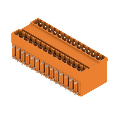 WEIDMULLER SLD 5.08/28/90G 3.2SN OR BX Wtyki PCB (złącza płyty), 5.08 mm, Liczba biegunów: 28, kąt odejścia: 90° 1601910000 /10szt./ (1601910000)