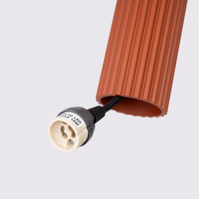 Lampa wisząca KARBON ochra czerwona SL.1630 Sollux (SL.1630)
