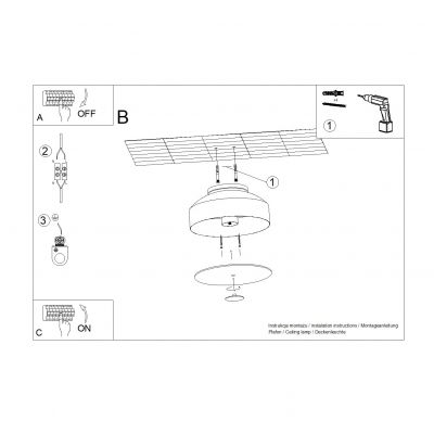 Sollux Plafon OMIQ czarny (SL.1678)