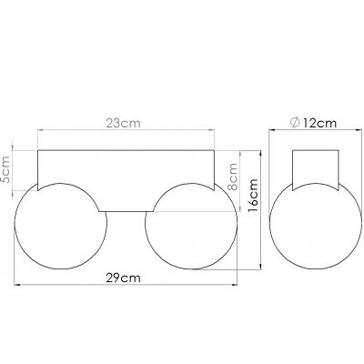 Sollux Plafon BULBO 2 naturalne drewno (SL.1683)