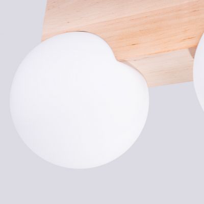 Sollux Plafon BULBO 2 naturalne drewno (SL.1683)