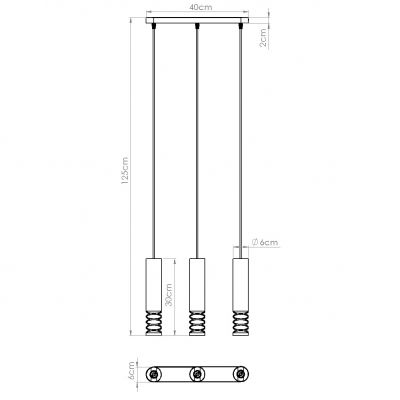 Sollux Lampa wisząca LAMI 3L biały (SL.1688)