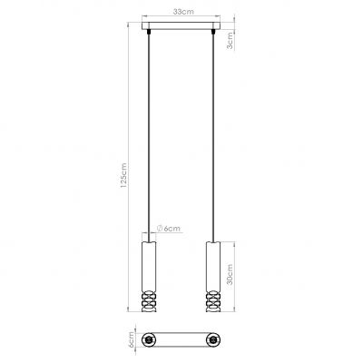 Sollux Lampa wisząca LIRO 2 biały (SL.1692)